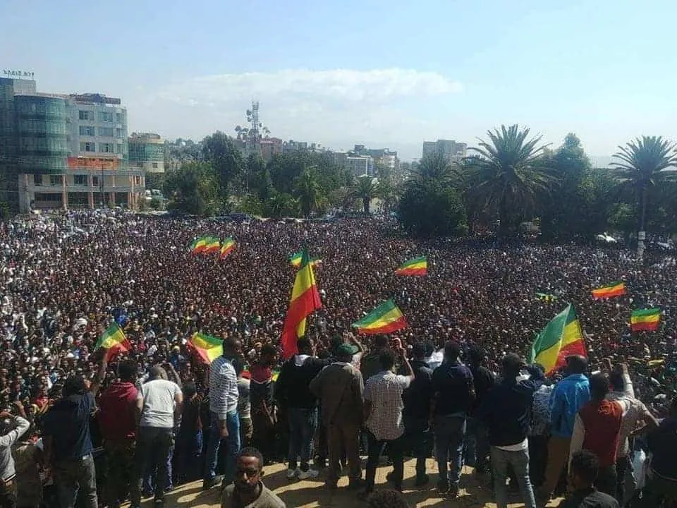 አማራ ክልል ሰልፎች,ኦህዴድ,ዶ/ር አብይ