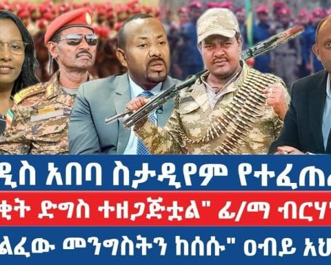 በአዲስ አበባ ስታዲየም የተፈጠረው/ “የእልቂት ድግስ ተዘጋጅቷል” ፊ/ማ ብርሃኑ ጁላ/”ተጠልፈው መንግስትን ከሰሱ” ዐብይ አህመድ